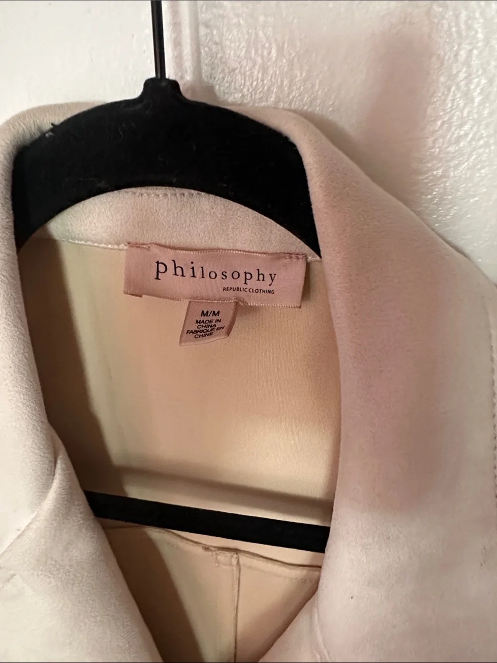 Philosophy cream open jacket